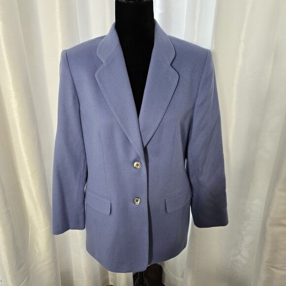 Vintage Talbots Blazer Womens 8 100% Cashmere Suit Jacket Academia Office USA - Picture 1 of 11
